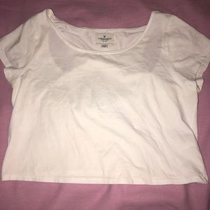 American Eagle | White Crop Top | XL